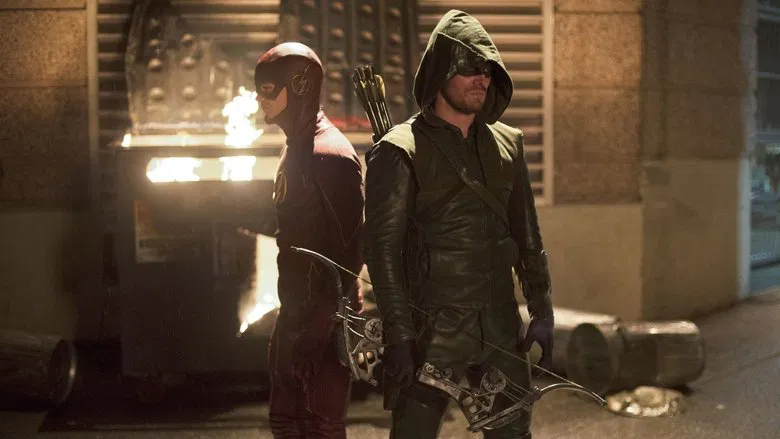 Cena do episódio 8: Flash vs. Arqueiro